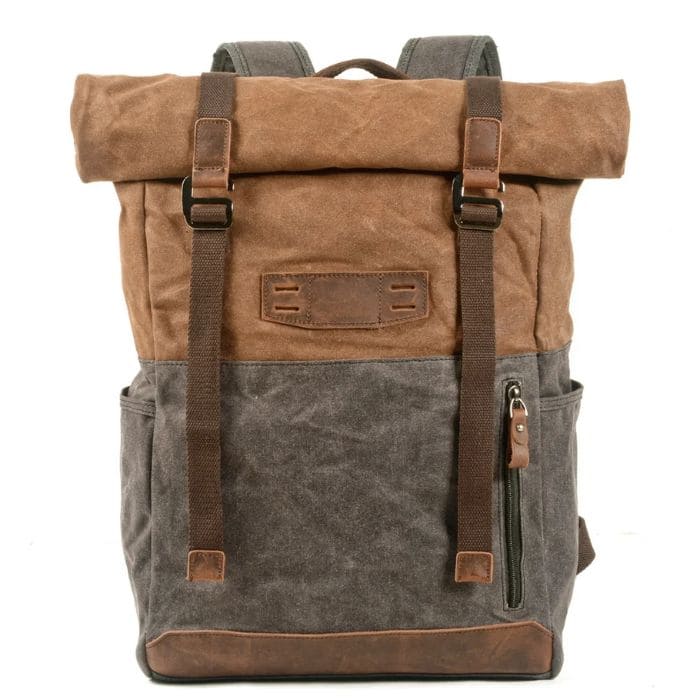 Rolltop Rucksack aus Canvas "ZÜRICH - WALLTON™