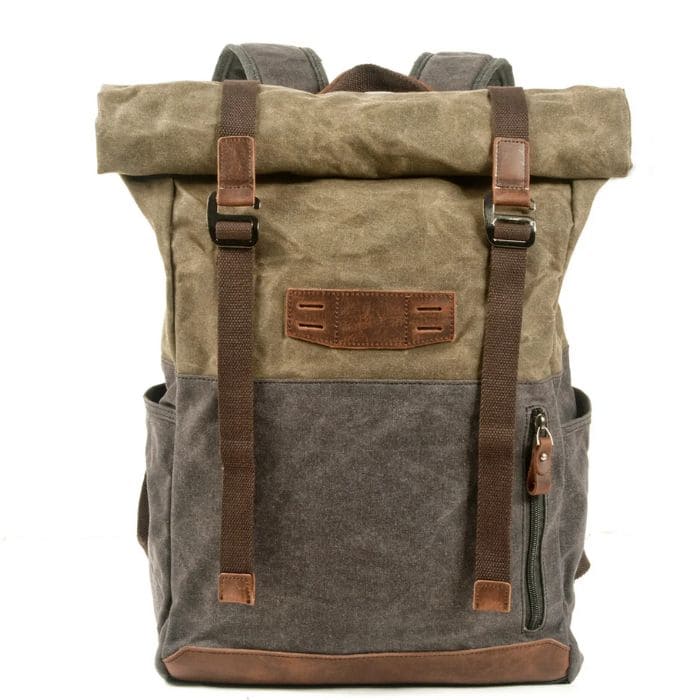 Rolltop Rucksack aus Canvas "ZÜRICH - WALLTON™