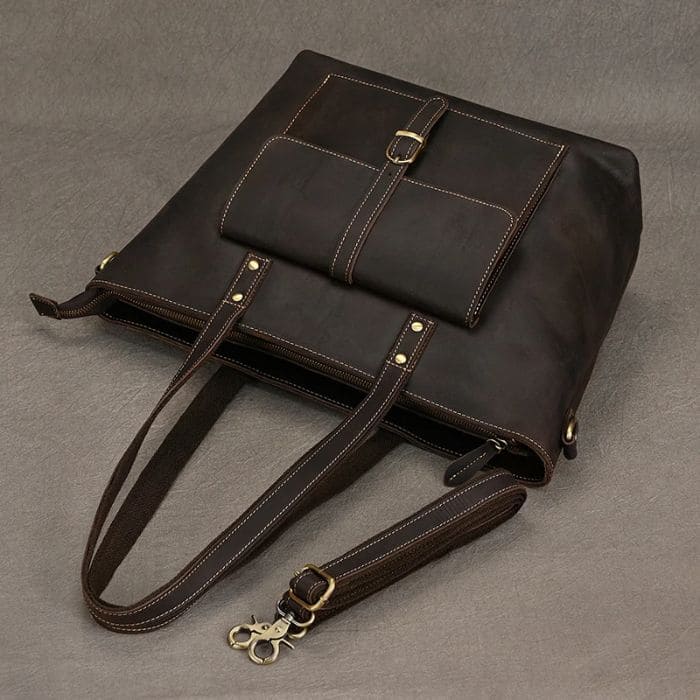 Damen Laptoptasche - Leder Shopper (Nr. 1) - WALLTON™