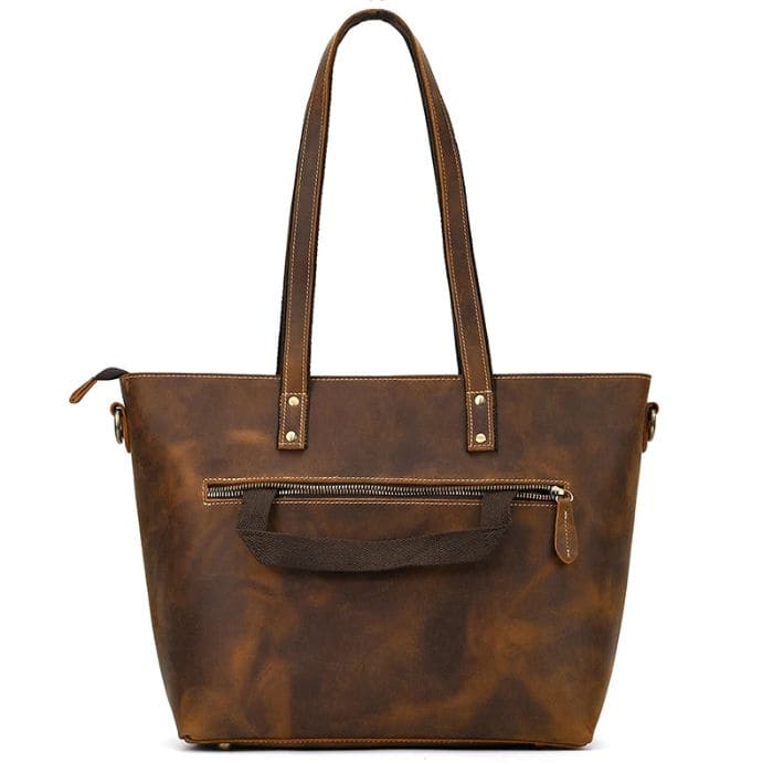 Damen Laptoptasche - Leder Shopper (Nr. 1) - WALLTON™