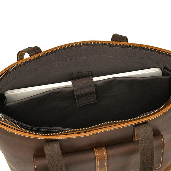 Damen Laptoptasche - Leder Shopper (Nr. 1) - WALLTON™