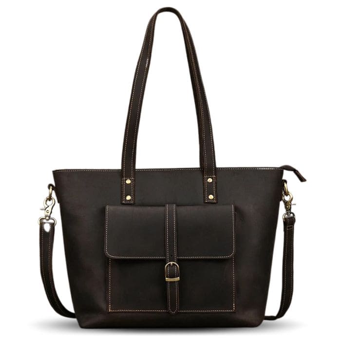 Damen Laptoptasche - Leder Shopper (Nr. 1) - WALLTON™