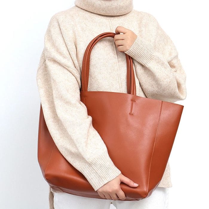 Große Damen Handtasche - Premium Leder - WALLTON™