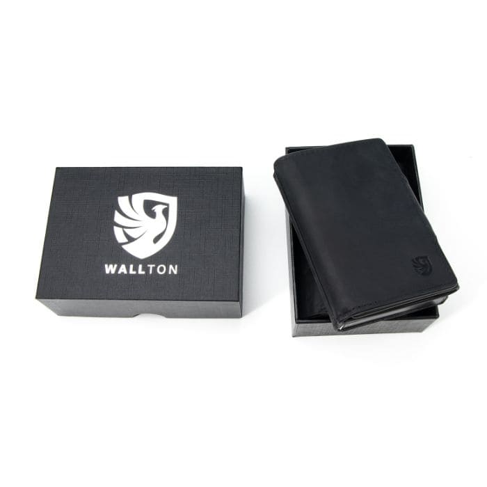 Slide Wallet mit Münzfach - Echt Leder - WALLTON™