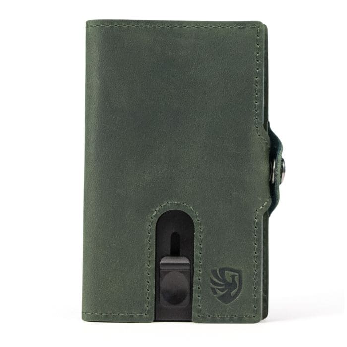 Grüne Slim Wallet mit Münzfach von WALLTON™