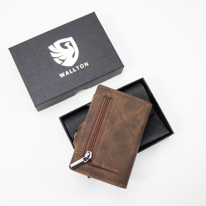 Smart Wallet mit Münzfach - Vegane Leder - WALLTON™