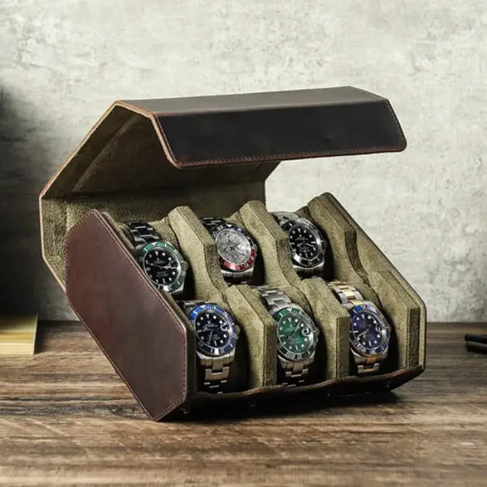 Uhrenbox 1-8 aus Premium Leder "KINGSTON - WALLTON™