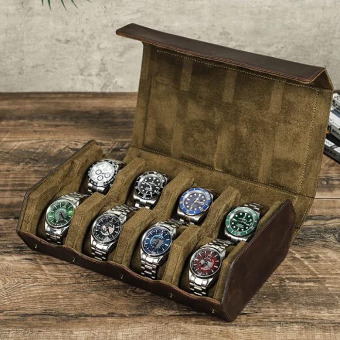 Uhrenbox 1-8 aus Premium Leder "KINGSTON - WALLTON™