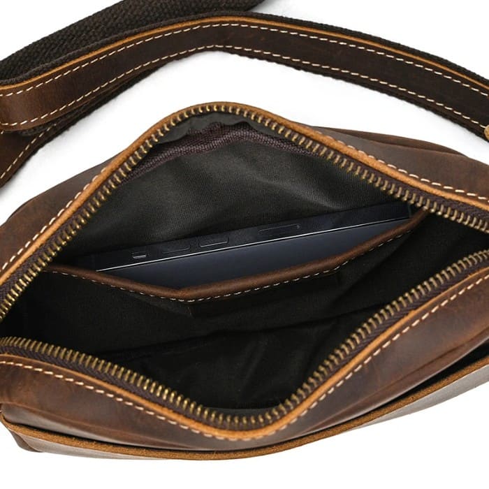 kleine Umhängetasche - Premium Leder - WALLTON™