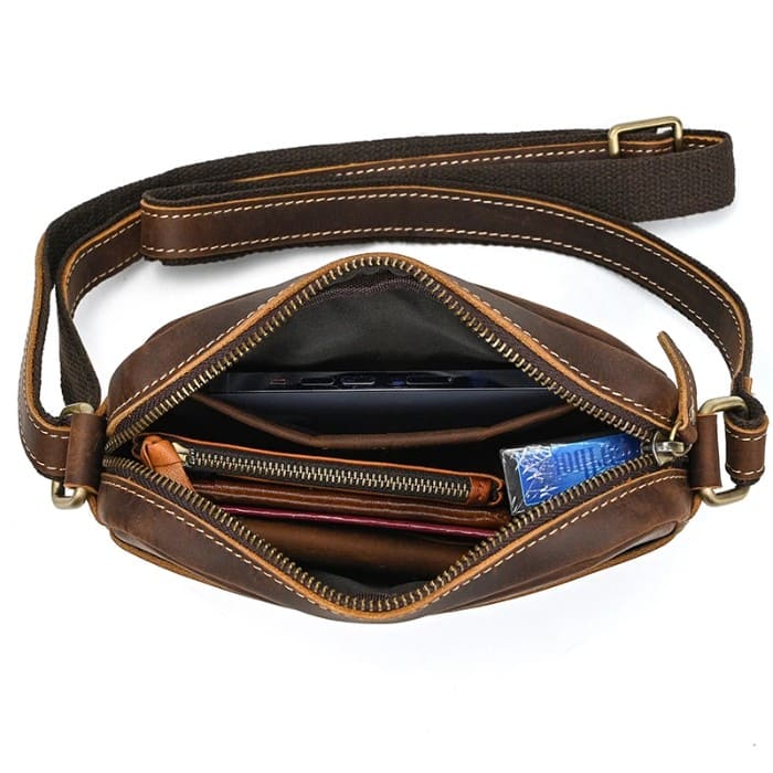 kleine Umhängetasche - Premium Leder - WALLTON™