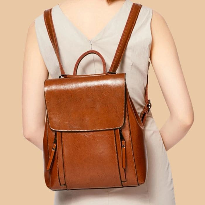 Lederrucksack Damen – Vintage Rucksack (Nr. 1) - WALLTON™