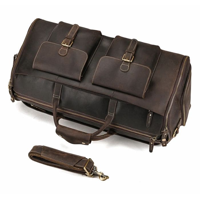 Leder Weekender mit Schuhfach - Anzugtasche - WALLTON™