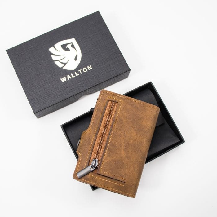 Smart Wallet mit Münzfach - Vegane Leder - WALLTON™