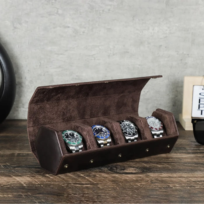 Watch box 1-8 made of premium leather "KINGSTON"