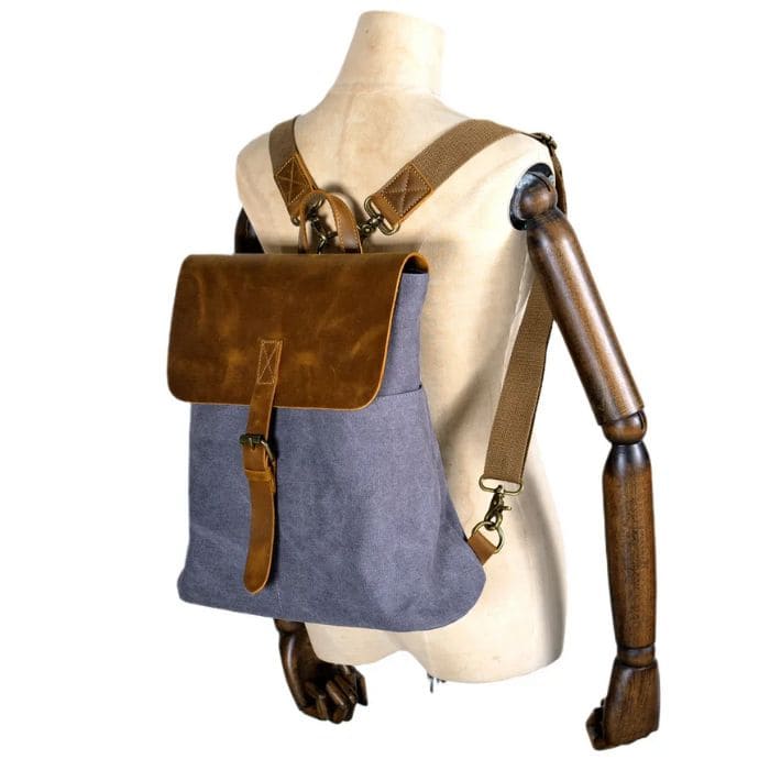 Designer Rucksack - Canvas & Leder - WALLTON™