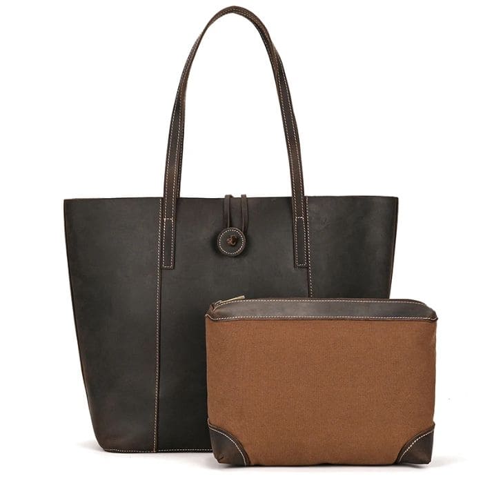 Damen shopper - Leder Handtasche (Nr. 1) - WALLTON™