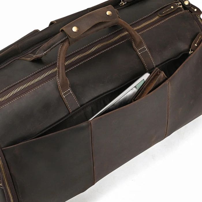 Leder Weekender mit Schuhfach - Anzugtasche - WALLTON™