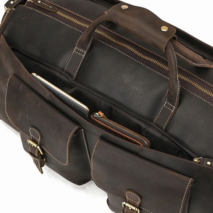 Leder Weekender mit Schuhfach - Anzugtasche - WALLTON™