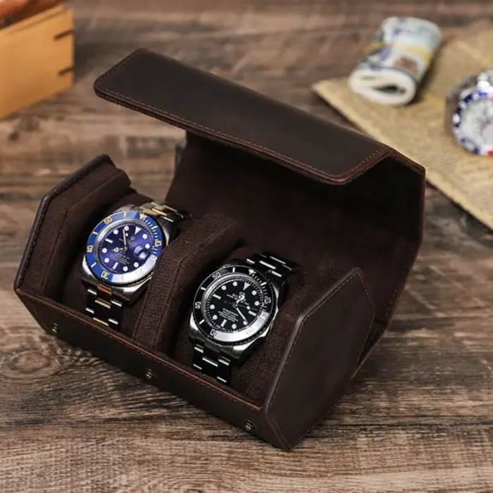 Watch box 1-8 made of premium leather "KINGSTON"