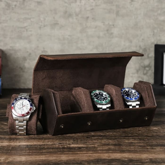 Watch box 1-8 made of premium leather "KINGSTON"