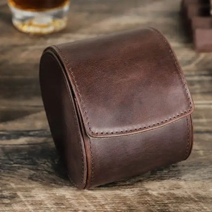 Watch box 1-8 made of premium leather "BERLIN"