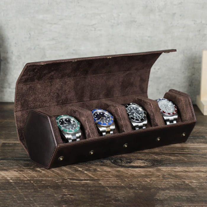 Watch box 1-8 made of premium leather "KINGSTON"