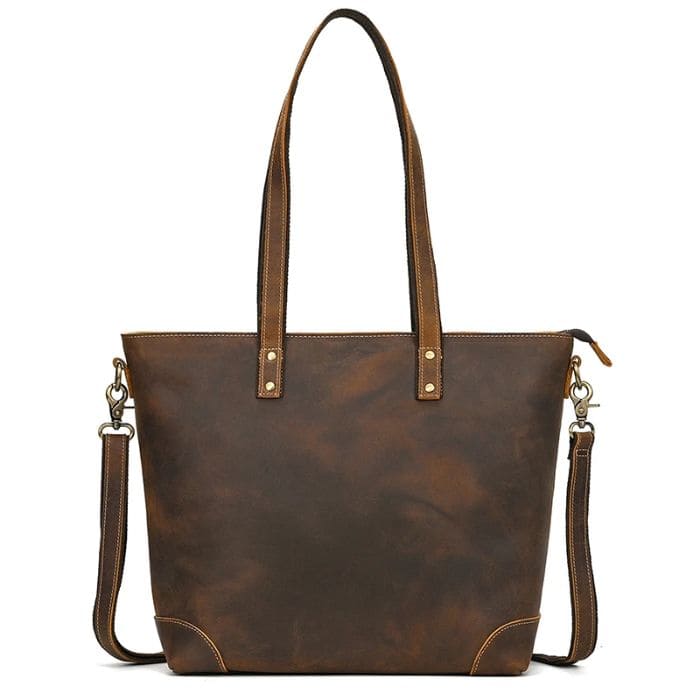 Damen Laptoptasche - Leder Shopper (Nr. 2) - WALLTON™