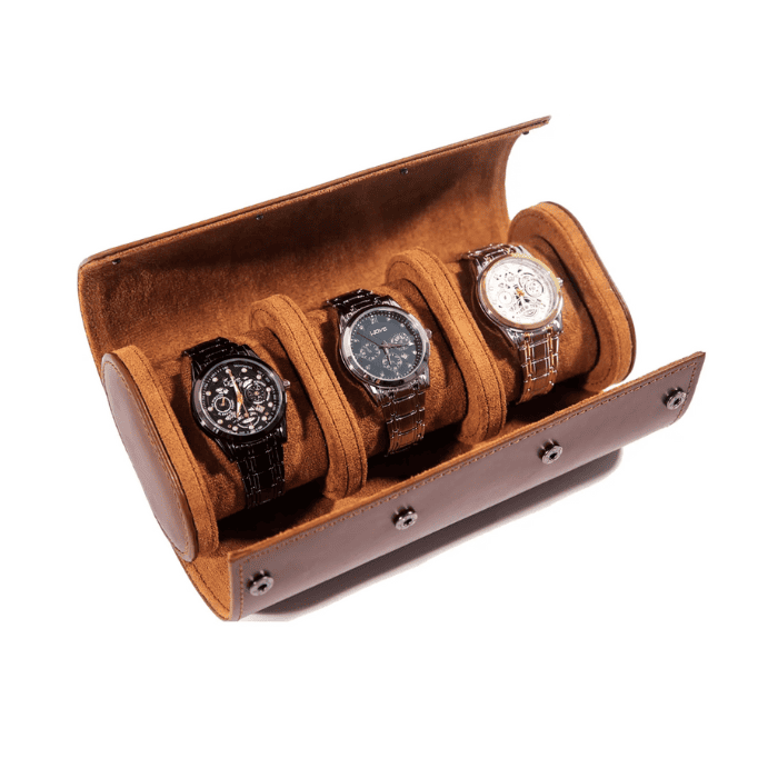 Watch box 1-3 made of premium leather "VIENNA"