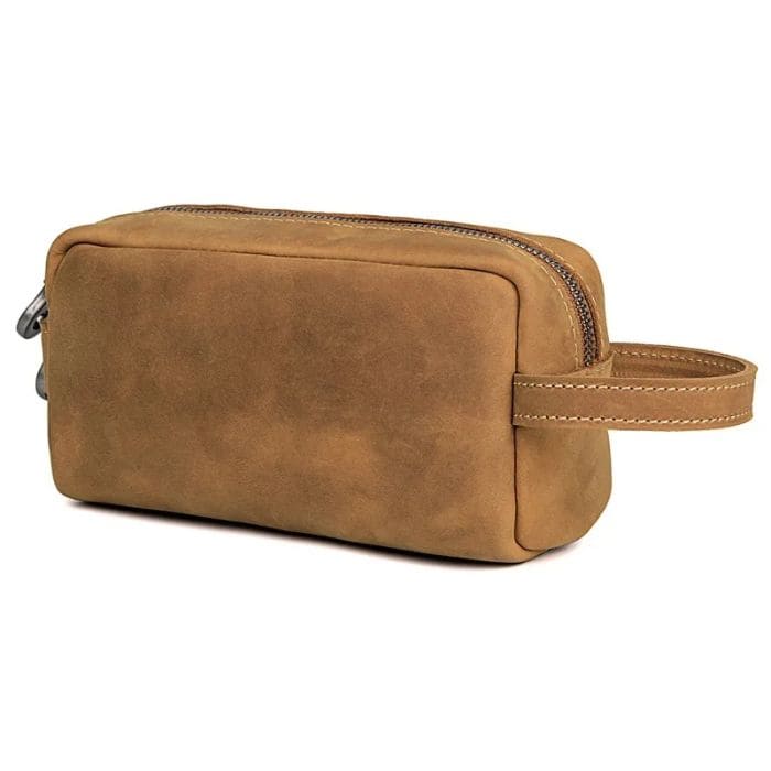 Kulturtasche - Premium Leder Kulturbeutel 19cm - WALLTON™