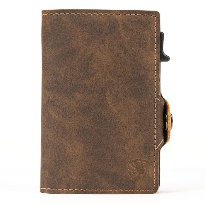 Smart wallet with coin compartment - vegan leather