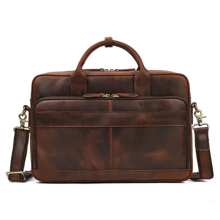 Laptoptasche 17 - Premium Leder (Nr. 3) - WALLTON™