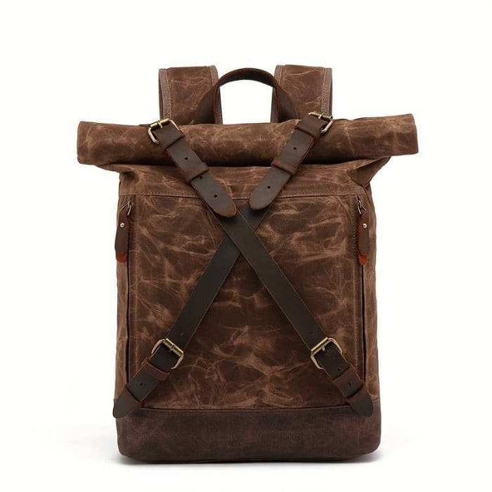 Anti Diebstahl Rucksack - Canvas & Leder - WALLTON™