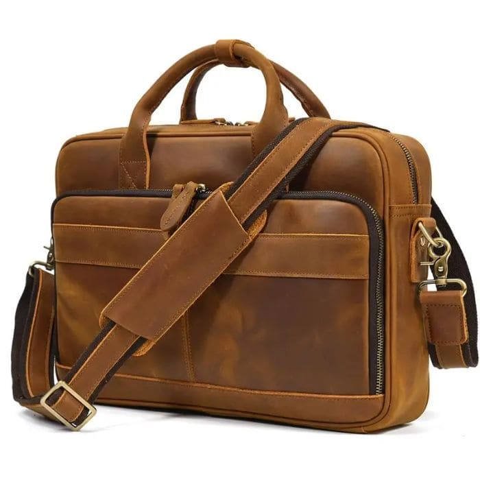 Laptoptasche 17 - Premium Leder (Nr. 3) - WALLTON™