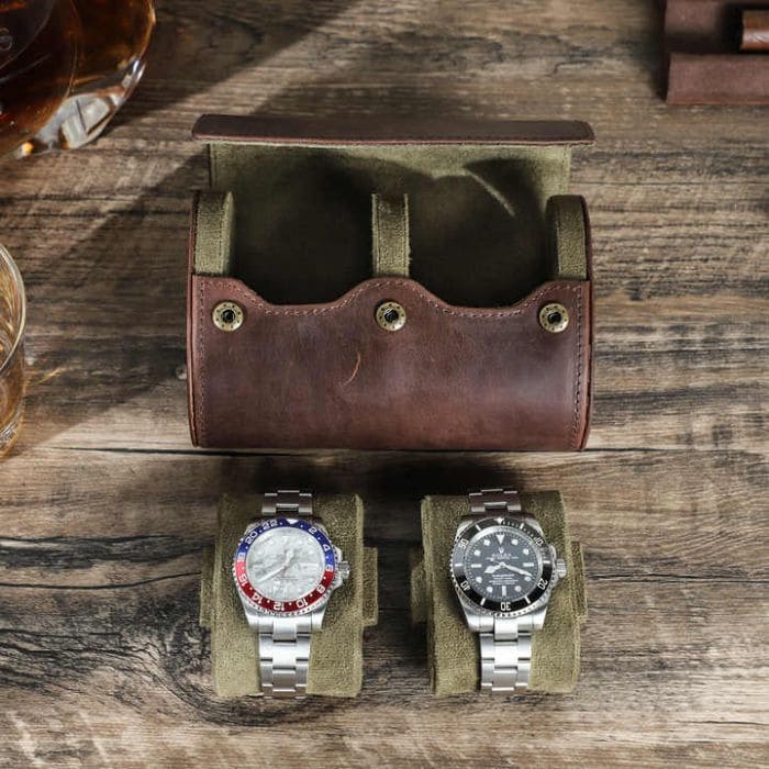 Watch box 1-8 made of premium leather "BERLIN"