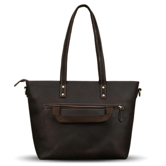 Damen Laptoptasche - Leder Shopper (Nr. 1) - WALLTON™