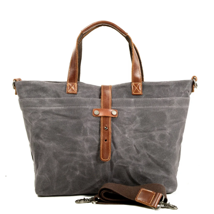 Canvas Handtasche - Tote Bag aus Canvas & Leder - WALLTON™