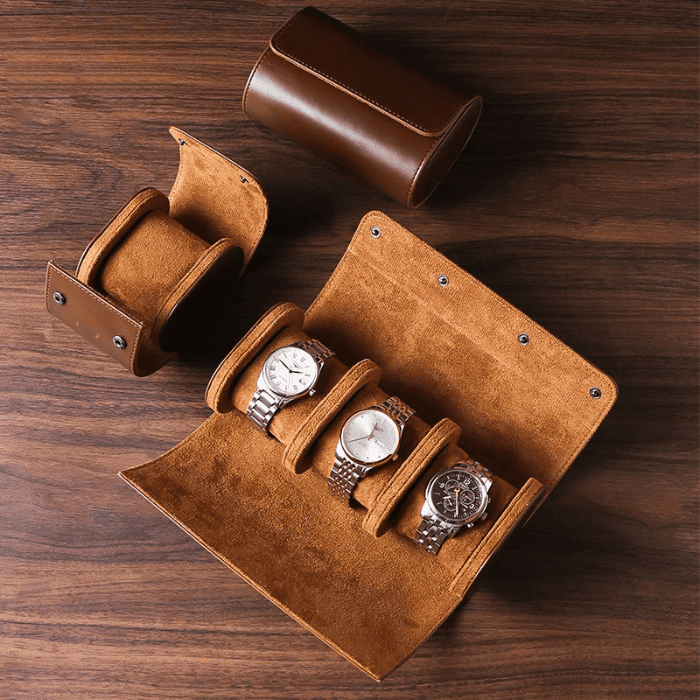 Watch box 1-3 made of premium leather "VIENNA"