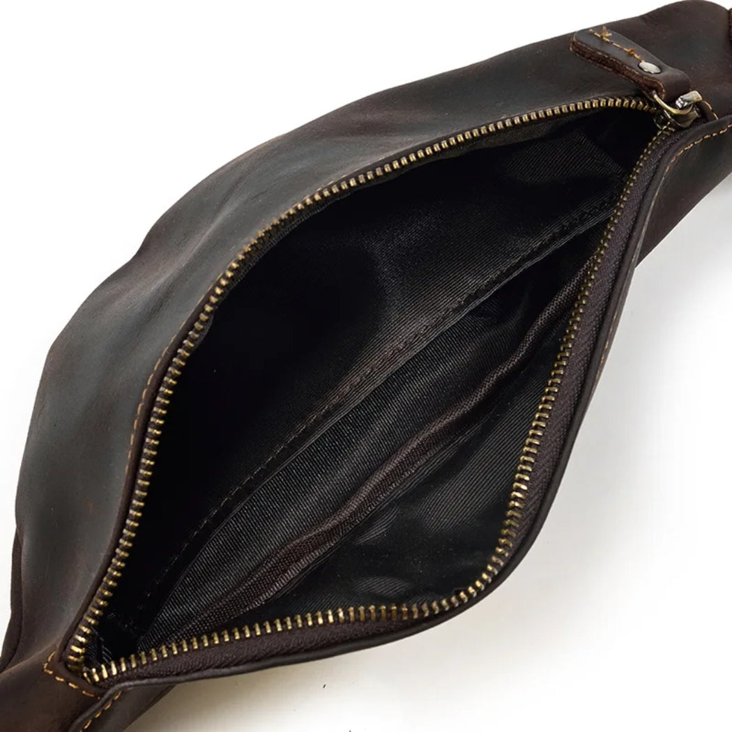 Leather bum bag "WIEN