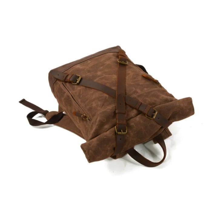 Anti Diebstahl Rucksack - Canvas & Leder - WALLTON™