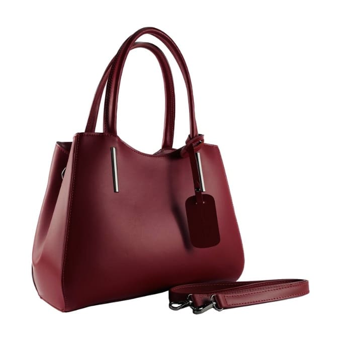 Leder Handtasche Damen "GENUA