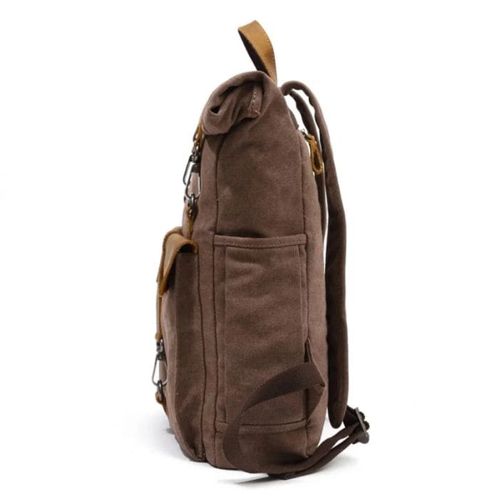 Rolltop Rucksack im Vintage - Canvas & Leder - WALLTON™