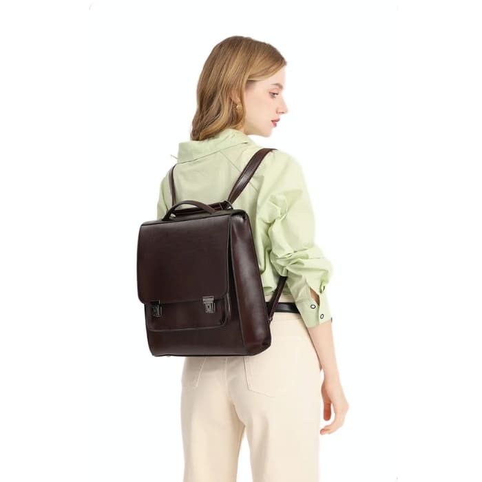 Leather backpack women "NAIROBI