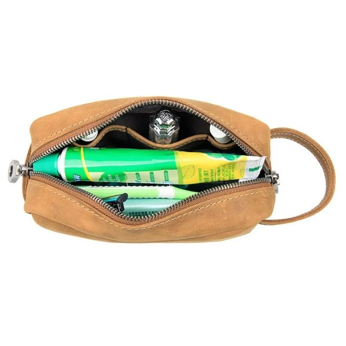 Kulturtasche - Premium Leder Kulturbeutel 19cm - WALLTON™