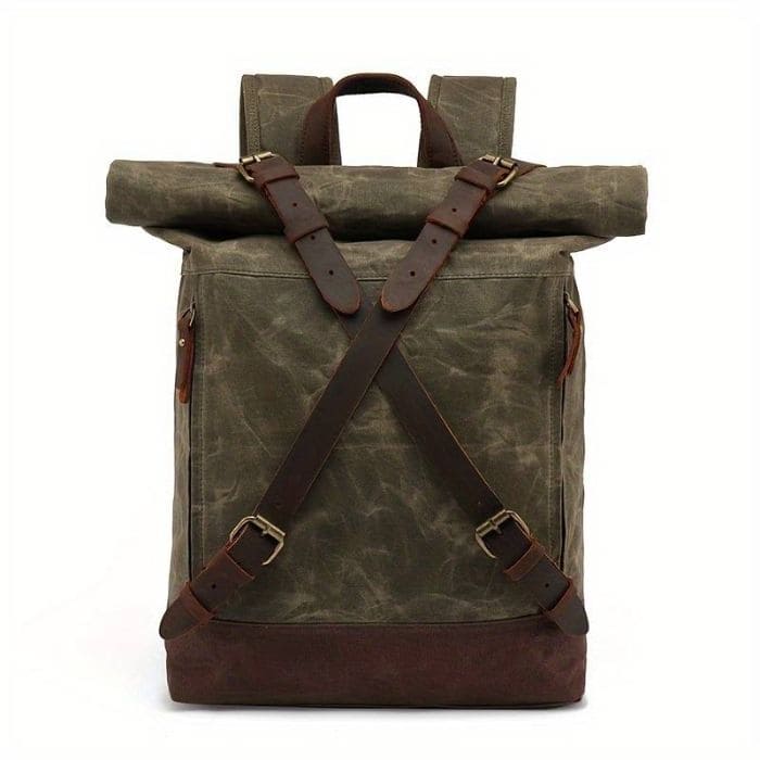 Anti Diebstahl Rucksack - Canvas & Leder - WALLTON™