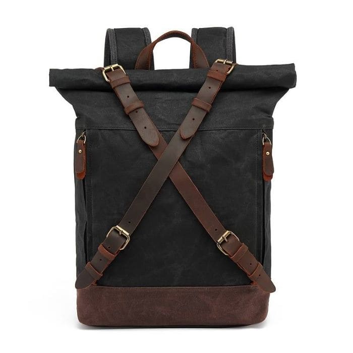 Anti Diebstahl Rucksack - Canvas & Leder - WALLTON™