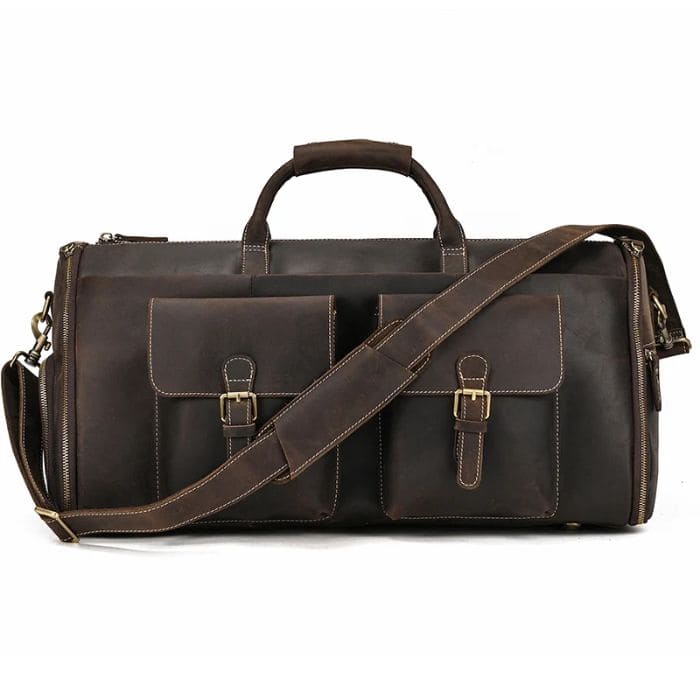 Leder Weekender mit Schuhfach - Anzugtasche - WALLTON™