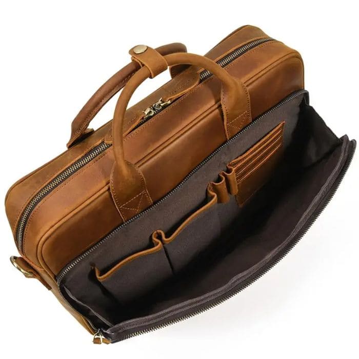 Laptoptasche 17 - Premium Leder (Nr. 3) - WALLTON™