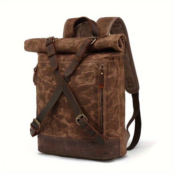 Anti Diebstahl Rucksack - Canvas & Leder - WALLTON™