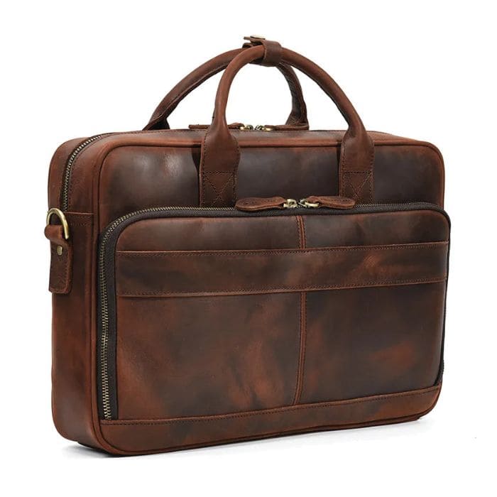 Laptoptasche 17 - Premium Leder (Nr. 3) - WALLTON™