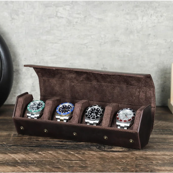 Watch box 1-8 made of premium leather "KINGSTON"